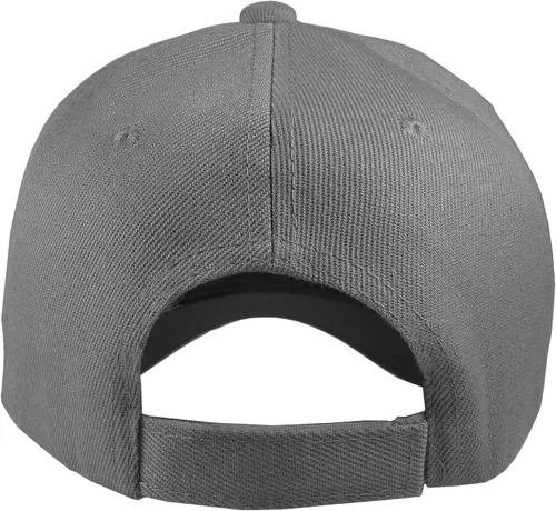 Vista 105 de Gorras de béisbol con correa trasera ajustable, lisas, negras, 12