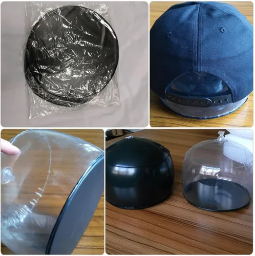 Vista 6 de FOMIYES 2 soportes inflables para gorras de béisbol plegables para almacenamiento en armario para mostrar y preservar la forma, diseño ligero y que