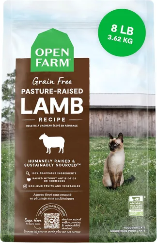 Vista 16 de Open Farm, Alimento seco para gatos sin granos, croquetas altas