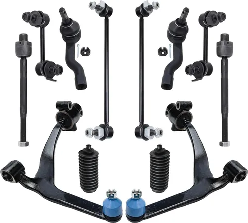 Vista 83 de Detroit Axle - Kit de extremo de 12 piezas para Ford Explorer Mercury Mountaineer 1998-2001 1999 2000, 2 brazos de control delanteros superiores