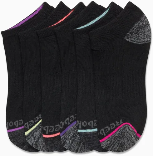 Vista 4 de Reebok Calcetines acolchados de corte bajo para mujer (6 unidades)