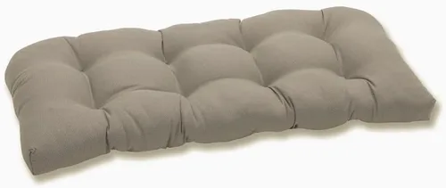 Vista 13 de Pillow Perfect Monti Chino - Cojín de mimbre sólido para interiores y exteriores, resistente a la intemperie y a la decoloración, 19 x 44 pulgadas