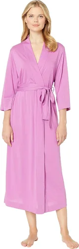 Vista 6 de Natori Shangri La - Bata larga con mangas kimono, bata de baño para mujer Negro