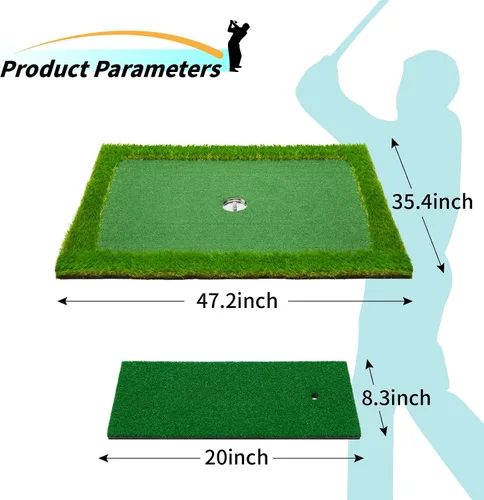 Vista 3 de Verde de golf flotante para piscina, varios tamaños (35"x24"/47"x35"/63"x47") para adaptarse a tus necesidades, green de chipping flotante, ideal