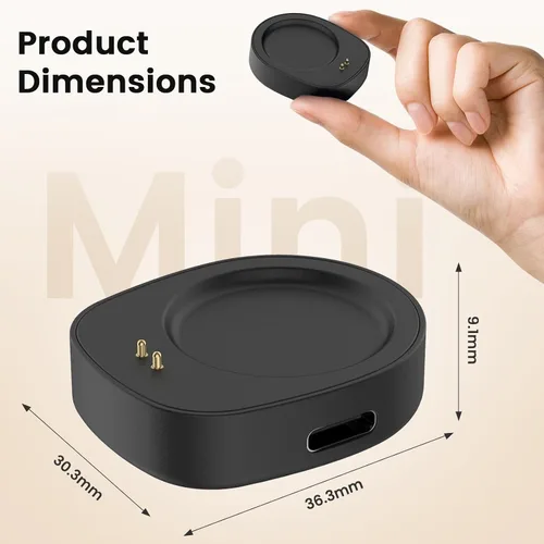 Vista 3 de Compatible con Amazfit Helio Strap Charger, reemplazo magnético de la base de carga para accesorios Helio Core
