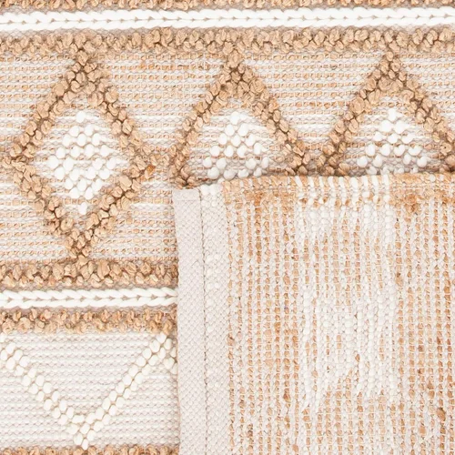 Vista 8 de SAFAVIEH Natural Fiber Collection NF866A - Alfombra de pasillo de 2 pies 6 pulgadas x 6 pies, beige y marfil, hecha a mano marroquí bohemio tribal