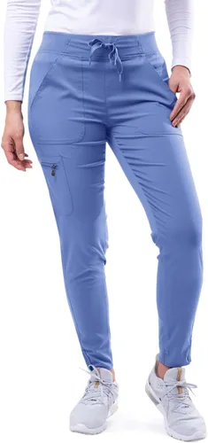 Vista 11 de Adar Pro Scrubs para mujeres - Pantalones de uniforme médico tipo jogger de yoga supremos Manzana