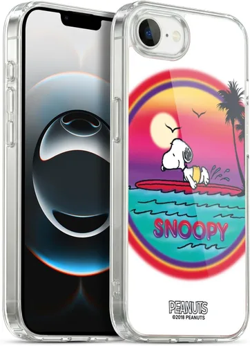 Vista 208 de Head Case Designs Funda de gel con licencia oficial de Peanuts Beach Surf Snoopy Boardwalk Airbrush [protección de grado militar] compatible