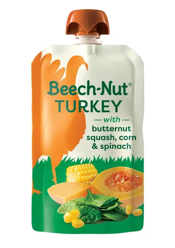 Vista 9 de Tarros de comida para bebés de carne de Beech-Nut, puré de pollo y caldo de pollo, 7 g de proteína, comida para bebés etapa 1 para bebés de 4 meses