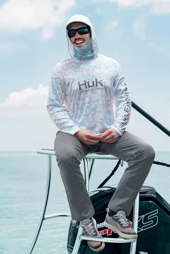 Vista 4 de HUK Polaina de cuello para hombre Protección facial con protección solar UPF 30+