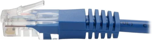 Vista 3 de TRIPP LITE N002-012-BL Cable de conexión moldeado Cat5 Cat5e, 350 MHz, UTP RJ45 M/M, 12 pies