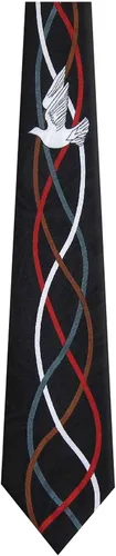 Vista 11 de BUYYOURTIES Corbatas novedosas con temática cristiana de Jesús para hombre
