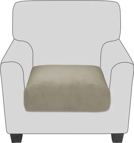 Vista 35 de Fundas de cojín de terciopelo para asiento de sofá, fundas elásticas para cojines de sofá, antideslizantes, protectores de muebles, fundas de cojín