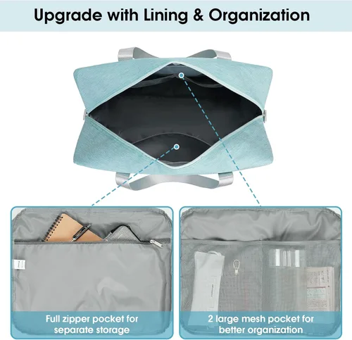 Vista 4 de Para Spirit Airlines - Bolsa de viaje plegable de 18 x 14 x 8 pulgadas, bolsa de viaje para llevar en el equipaje durante la noche para mujeres