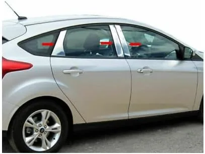Vista 2 de Poste de pilar para Ford Focus 2012-2023 (acero inoxidable) (4 piezas)