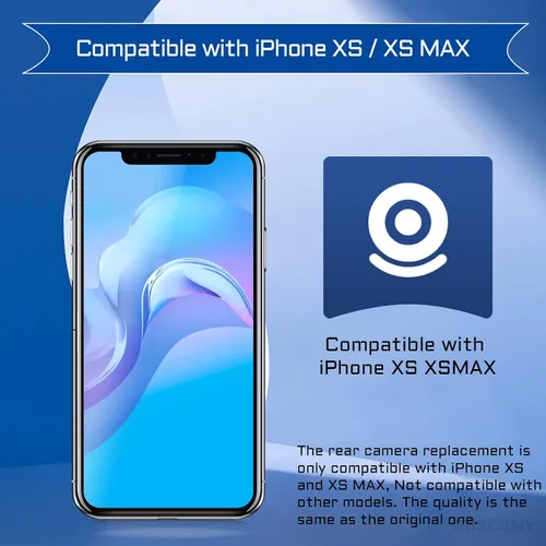 Vista 3 de Para iPhone Xs MAX Cámara Trasera Reemplazo OEM para iPhone Xs Kit 12MP Lente Trasera Principal Piezas con Lente Telefoto Ancho OIS HDR 4K Video