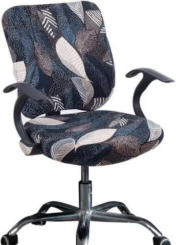 Vista 7 de Melaluxe Funda para silla de oficina de computadora, funda universal protectora y elástica para silla giratoria elástica