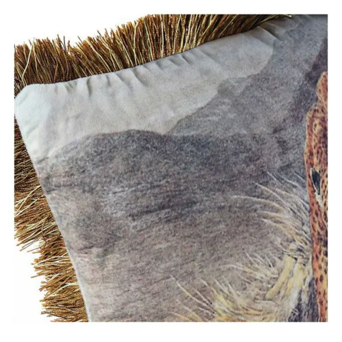 Vista 4 de Cojín DKD Home Decor Aluminio Colonial Selva (2 Unidades) (2 Piezas)