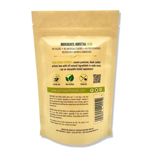 Vista 2 de Palm Beach Herbals - Té de cola de caballo - Serie de té de hierbas puras (30 bolsas de té) 100% natural
