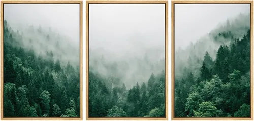 Vista 90 de SIGNWIN Lienzo enmarcado para pared, juego de arte abstracto de serenidad costera, ilustraciones abstractas junto al mar, arte moderno, decorativo