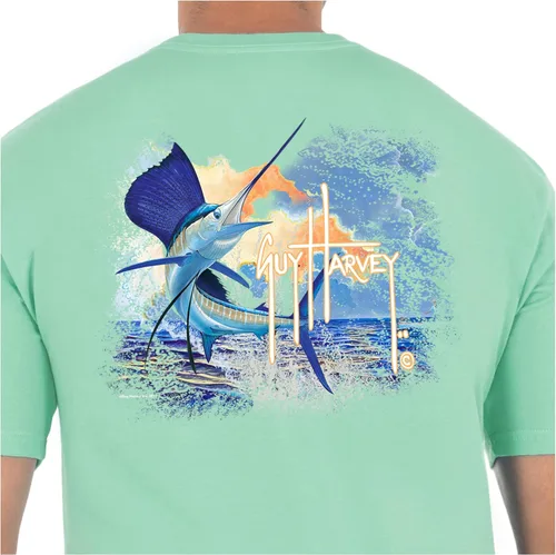 Vista 162 de Guy Harvey Camiseta de manga corta Threadcycled para hombre