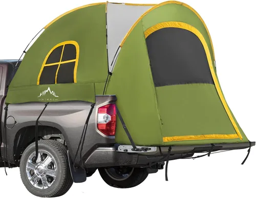 Vista 8 de GoHimal Pickup Truck Tent, Waterproof PU2000mm Double Layer for FT Truck Bed, Portable Bed Tent for Camping