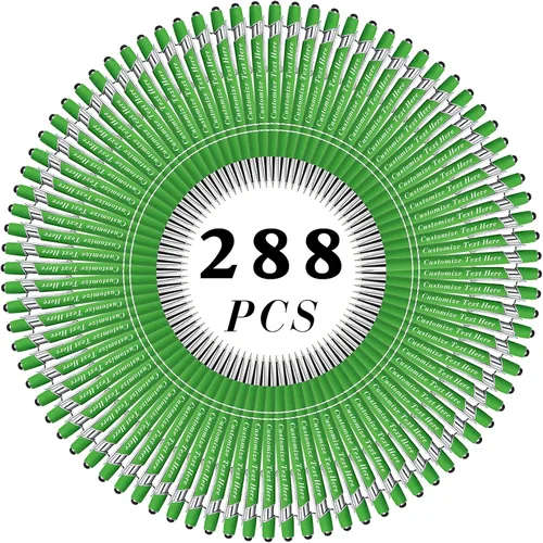 Vista 85 de Bolígrafos personalizados a granel con punta de lápiz capacitivo, 12 bolígrafos personalizados con logotipo de mensaje con nombre, bolígrafos