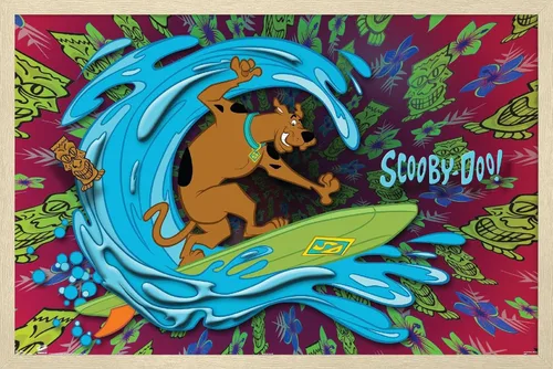 Vista 5 de Trends International Scooby-Doo - Póster de pared de surf, 22.375 x 34 pulgadas, versión premium sin marco