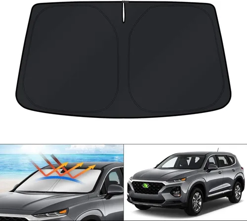 Vista 235 de KUST - Parasol plegable para parabrisas para BMW X1 E84, accesorios 2011 2012 2013 2014 2015, protector de visera de sol ajustable que bloquea