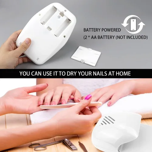 Vista 5 de Secador de uñas portátil, secado rápido, esmalte de uñas regular, soplador de aire, secadora de uñas, máquina de esmalte de uñas, secador