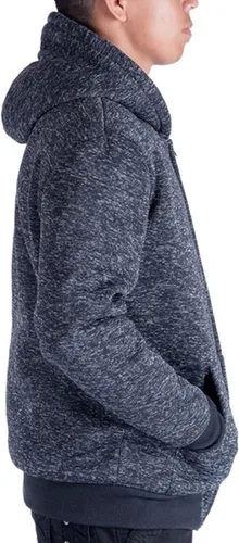 Vista 2 de Gary Com - Sudadera de vellón sherpa de alto gramaje con capucha para hombre, forro de grueso vellón, con cremallera completa, cálidas chaquetas