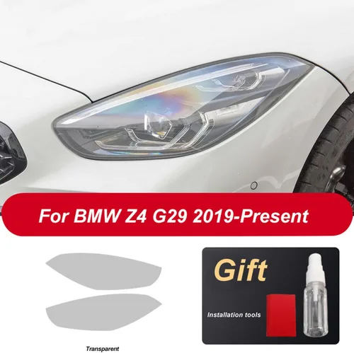 Vista 5 de JCAKES Adhesivo de TPU transparente para faros delanteros de coche, para BMW Z4 E89 2009-2016 G29 2019 2020 Accesorios