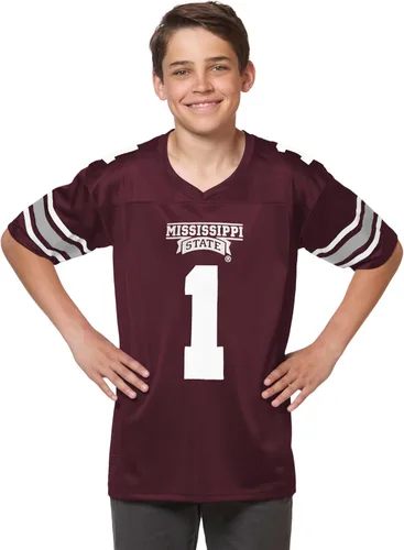 Vista 12 de Little King NCAA - Touchdown Pass - Camiseta de fútbol americano para jóvenes y adolescentes del equipo - Tallas Pequeña Juvenil-XL Juvenil