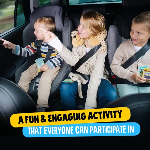 Vista 7 de Mini Explorer Road Rally Travel Scavenger Hunt - Juego de cartas para niños – Viaje por carretera, juegos de coches y actividades imprescindibles