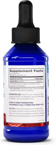 Vista 4 de Silver Biotics Liquid 30 PPM patentado Multivalent SilverSol Technolology Bio-Hacking Inmune Building Natural Support Gotero de 4 onzas