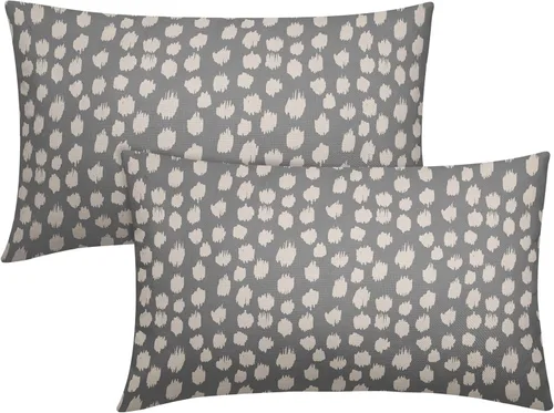 Vista 47 de Sweetshow Juego de 2 fundas de almohada de 16 x 16 pulgadas, diseño bohemio, con diseño de lunares, moderno y moderno, para exteriores, decorativas