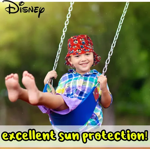 Vista 7 de Disney Mickey Mouse 6014 - Sombrero de cubo rojo para niño, Rojo, talla única