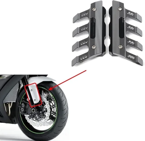 Vista 7 de TCHAU Protectores de horquilla delantera para motocicleta, guardabarros delantero para Yamaha MT01 MT15 MT25 MT125 MT07 MT09, accesorios universales