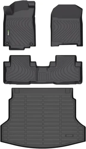Vista 48 de HAFIDI® - Tapetes para auto con almacenamiento debajo del asiento, para todo clima, antideslizantes, de elastómero termoplástico, para la primera