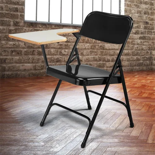 Vista 2 de National Public Seating Silla plegable con brazo para tableta de la serie NPS 5200