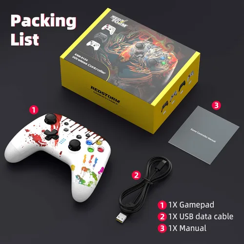 Vista 9 de REDSTORM Control Switch Pro para Nintendo SwitchSwitch LiteOLEDAndroidiOSPC, controlador de interruptor inalámbrico con 4 botones programables