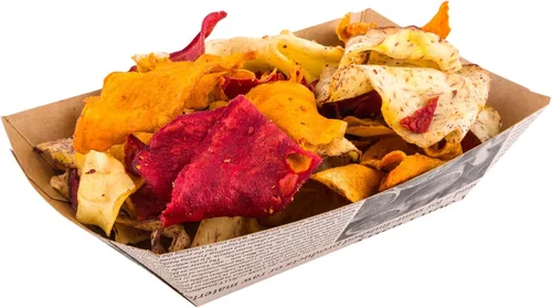 Vista 14 de Restaurantware Bio Tek - Botes de comida de 2 onzas, 50 bandejas de papel desechables para alimentos, de papel negro, resistentes a la grasa