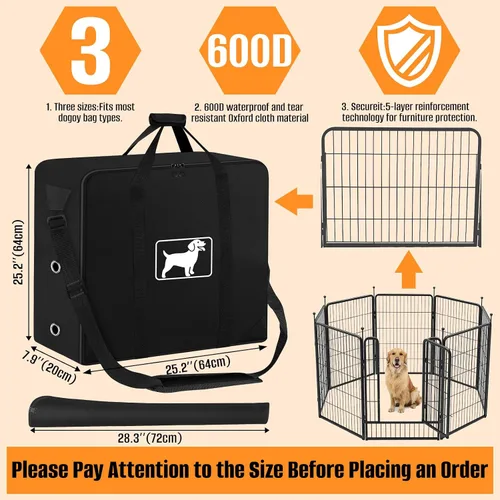 Vista 2 de Bolsa de almacenamiento para corralito para perros que se adapta a 24