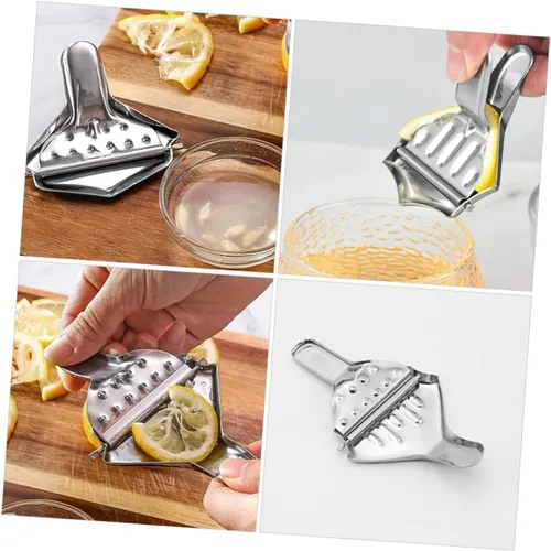 Vista 9 de DECHOUS Exprimidor de limón de mano Exprimidor manual para jugo de frutas fácil de usar Juicer Prensa de acero inoxidable