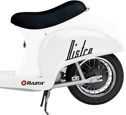 Vista 5 de Razor Pocket Mod - Patinete de motor eléctrico en miniatura Euro 24V 250W, color blanco y azul (paquete de 2) - Velocidades de hasta 15 MPH
