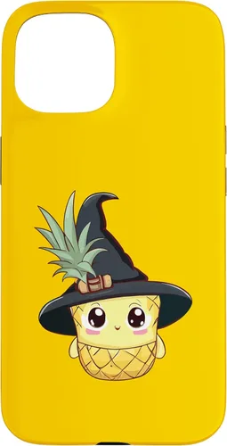 Vista 6 de Funda para iPhone 16 con diseño de piña para Halloween 2024