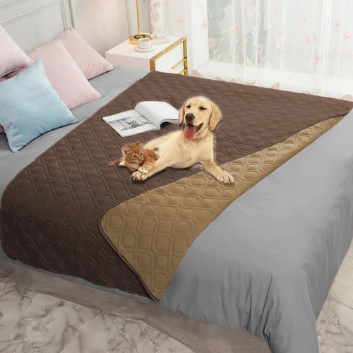 Vista 69 de Ameritex Manta Impermeable Reversible Cubierta para Cama de Perro Manta para Mascotas para Muebles Cama Sofá Sillón