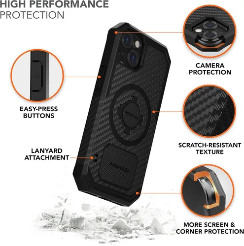 Vista 3 de Rokform - Funda para iPhone 13, Serie Resistente, Compatible con Doble Imán Plus MagSafe, Equipo Protector Magnético de Apple, Funda para iPhone