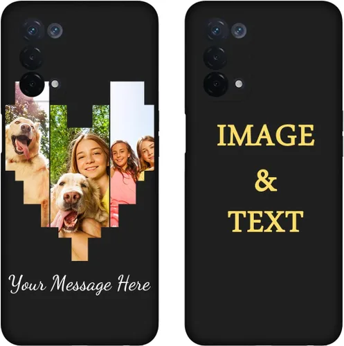 Vista 8 de Funda de teléfono personalizada para Oppo A54 5G de 6.5 pulgadas, funda protectora completa con múltiples imágenes, anticaída, nombre personalizado