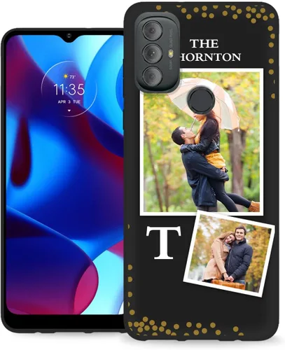 Vista 12 de Funda personalizada para Motorola Moto G Play 2023 con nombre de foto y texto – Funda suave y fina para Moto GPlay 2023 (negra) de 6.5 pulgadas
